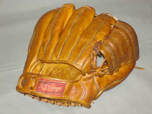 Mickey Mantle Rawlings MM4 Back